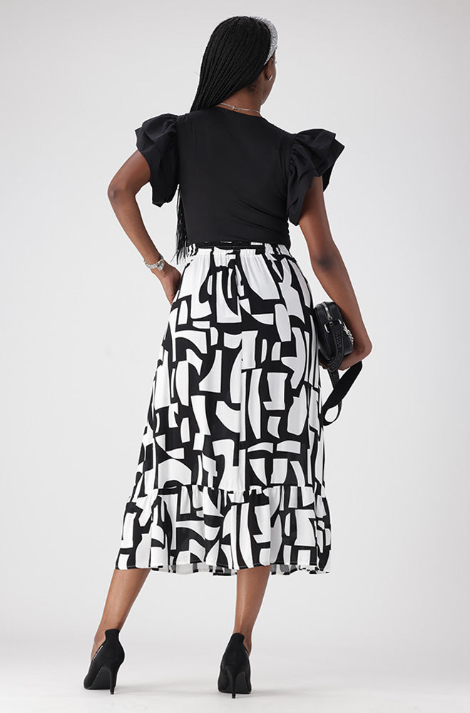 PIA TIERED SKIRT