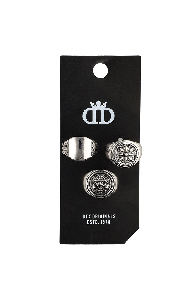 Accessories | Ashwin 3 Pack Mens Rings Rings
