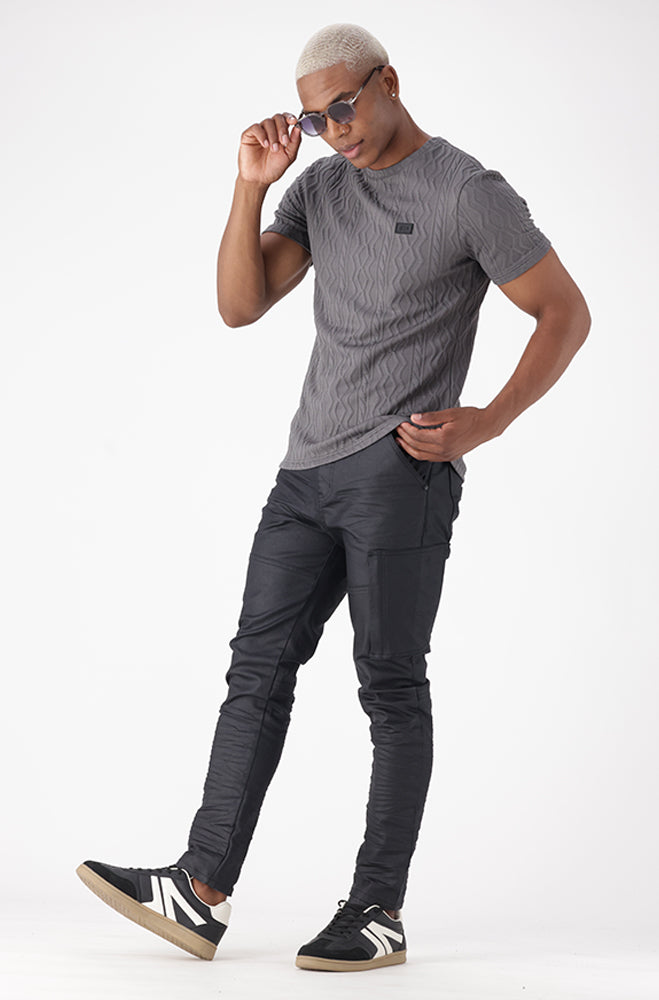 Zephyr Coated Tapered Denim