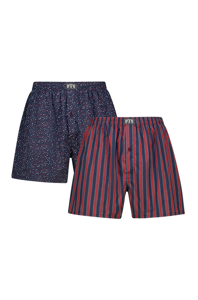 Underwear | Jesse Woven Boxers Fashion 2pk _ 157301 Navy Boxer Shorts