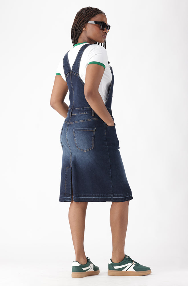 AMARI DUNGAREE DRESS