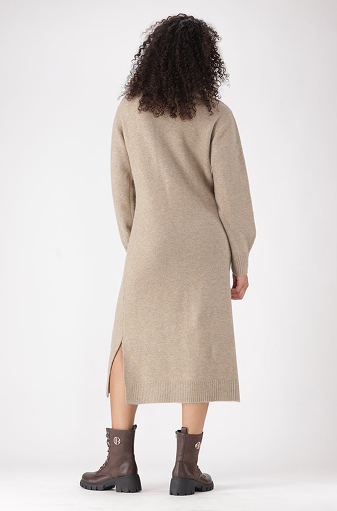 CELESTE CHUNKY KNITWEAR DRESS