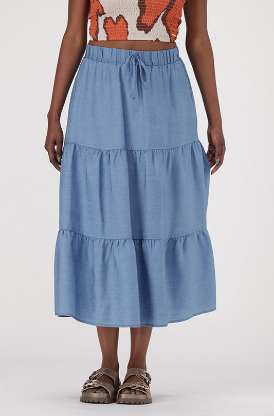 AVAIRA CHAMBRAY SKIRT