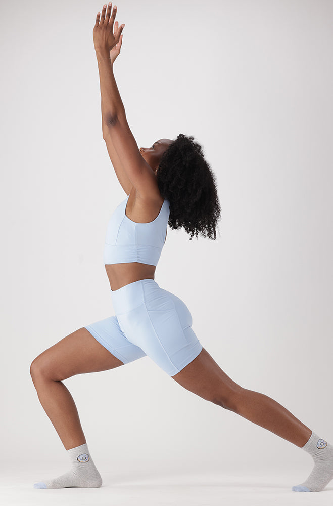 LUXE MOVEMENT BLUE ACTIVE SPORT BRA