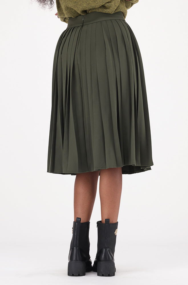 ZOEY BUTTON PLEAT SKIRT