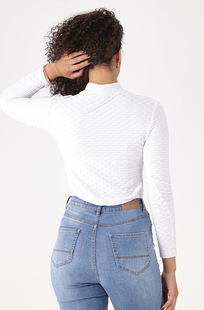 SERENA TEXTURED TURTLE NECK
