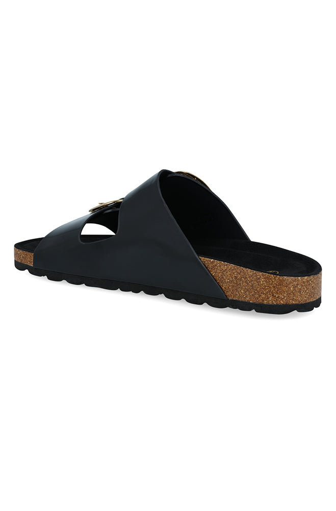 Huda Moulded double buckle sandal