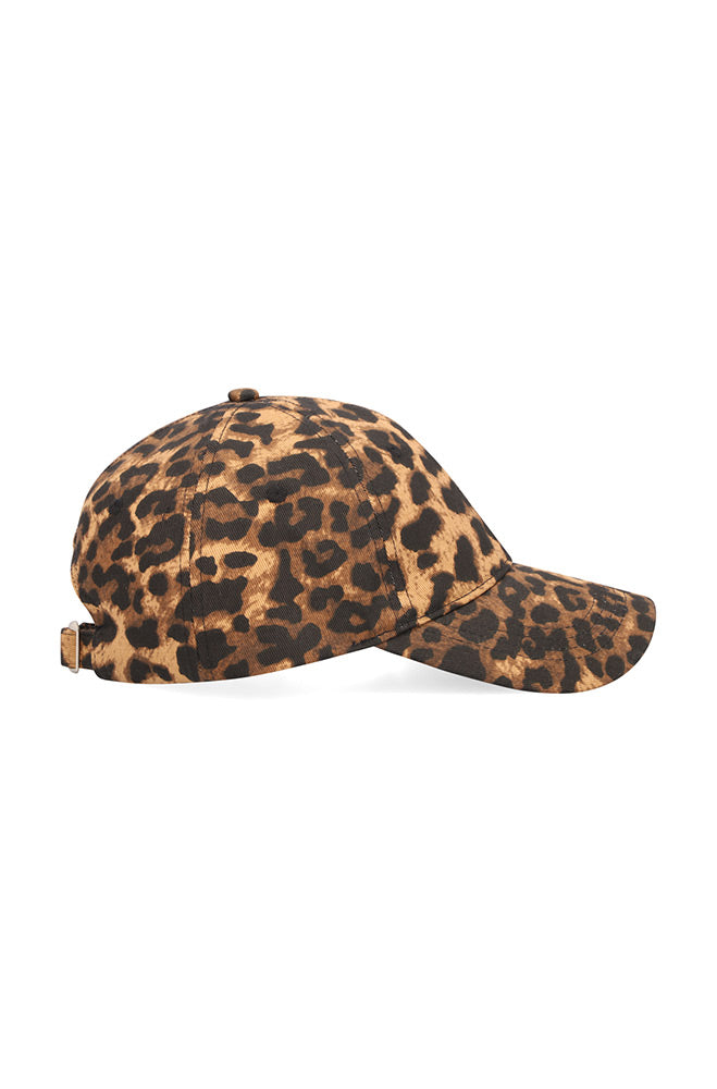 Accessories | Emily Leopard Print Cap _ 164650 Black one Size Caps