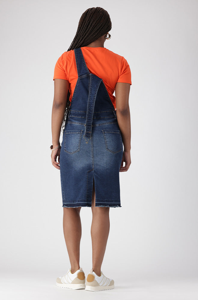 AMARI DUNGAREE DRESS
