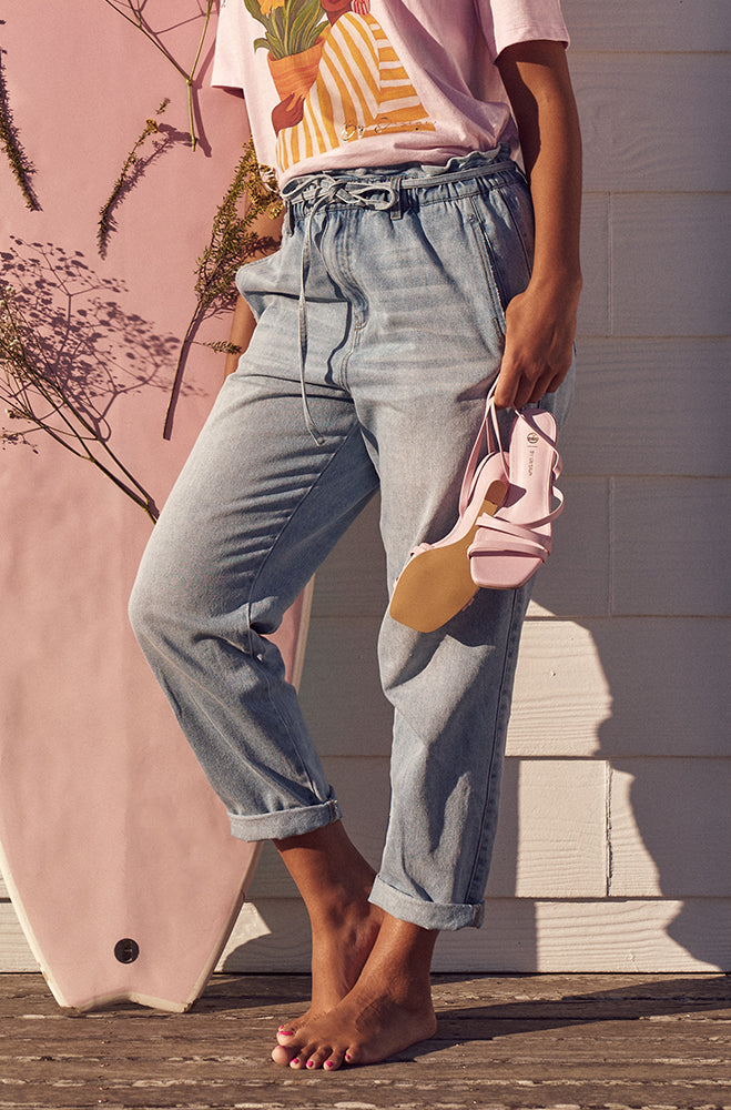 MARINA DENIM PAPERBAG JEANS