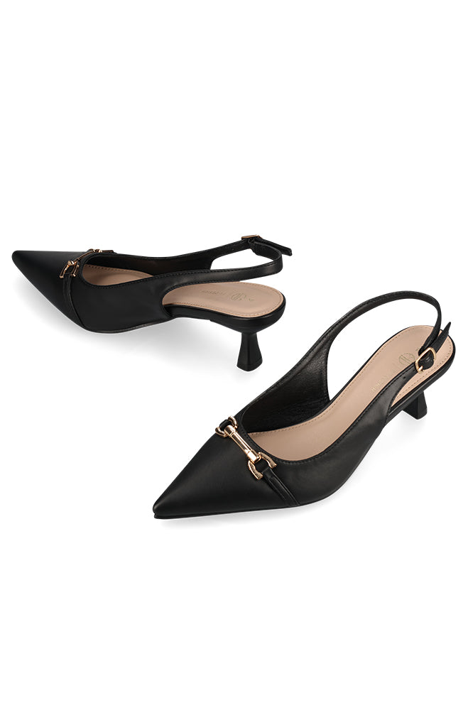 Slingback heel