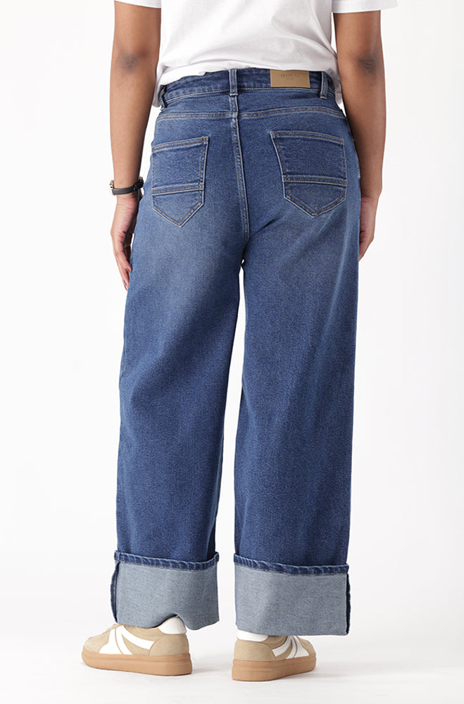 LUNA DENIM HIGH RISE WIDE LEG