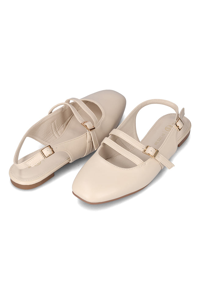 Zoe double band sling back