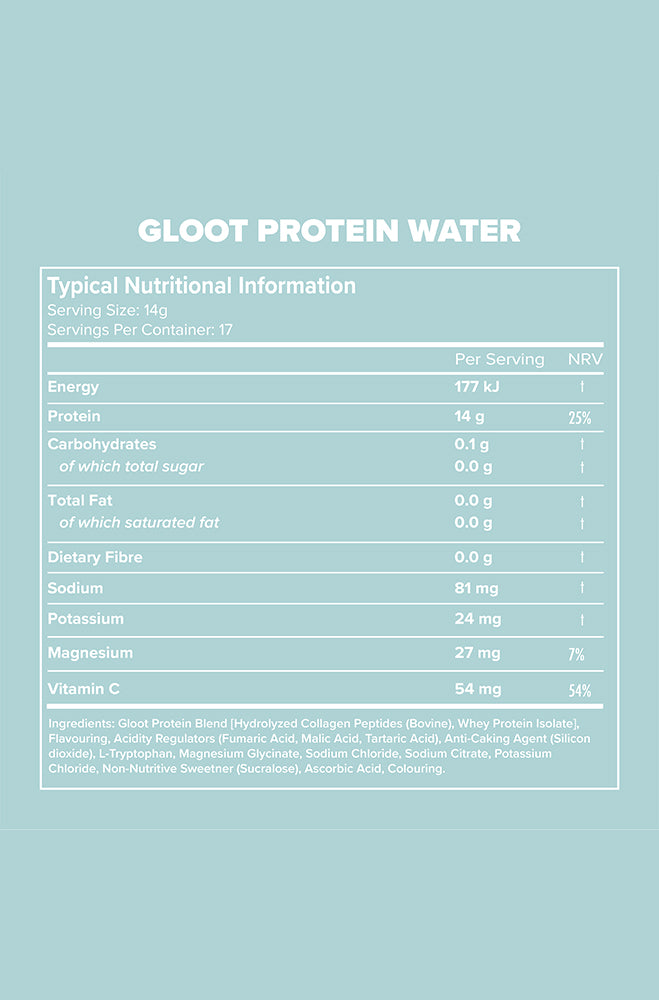 GLOOT PROTEIN WATER CRANBERRY CRUSH