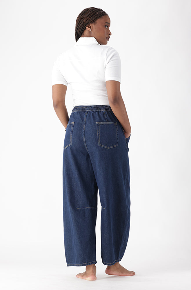 HARLEY DENIM DRAWCORD BARREL JEANS