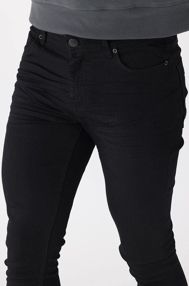 Mens | Amigos Super Skinny Denim _ 157139 Black Jeans