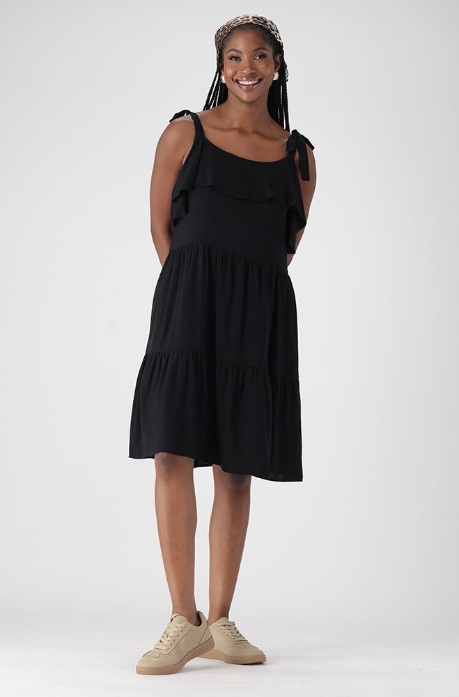 CARLA STRAPPY TIERED DRESS