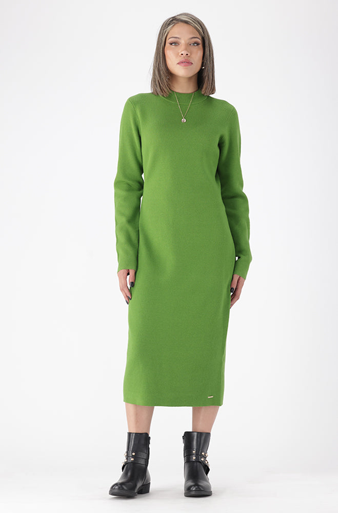 CELESTE RIB KNITWEAR DRESS