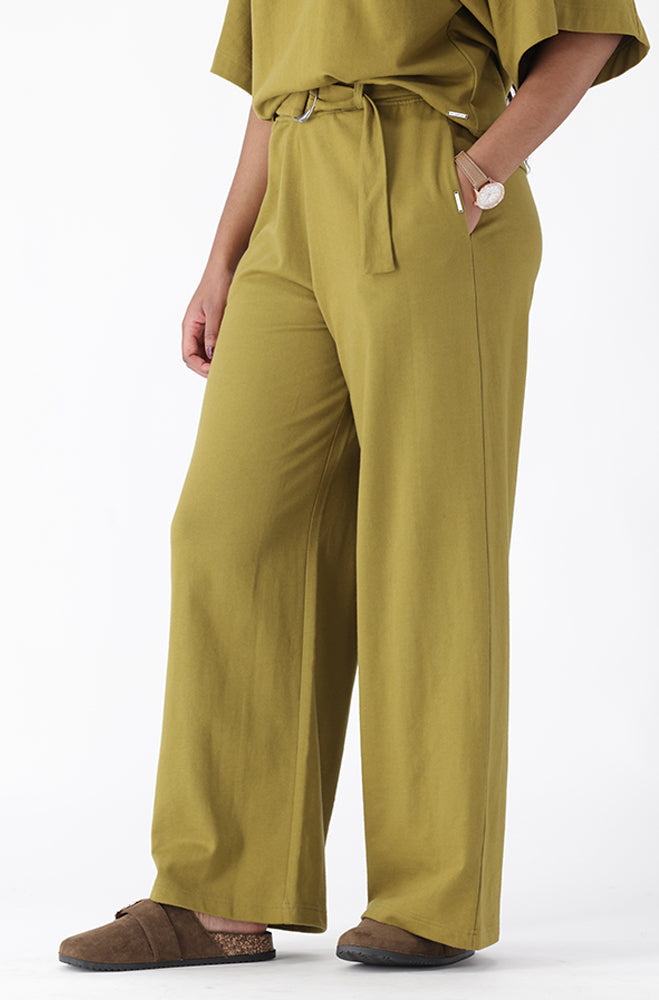 KYA BELTED WIDE LEG PANTS
