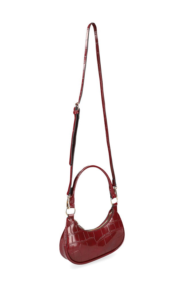 KESHA CROC SHOULDER BAG