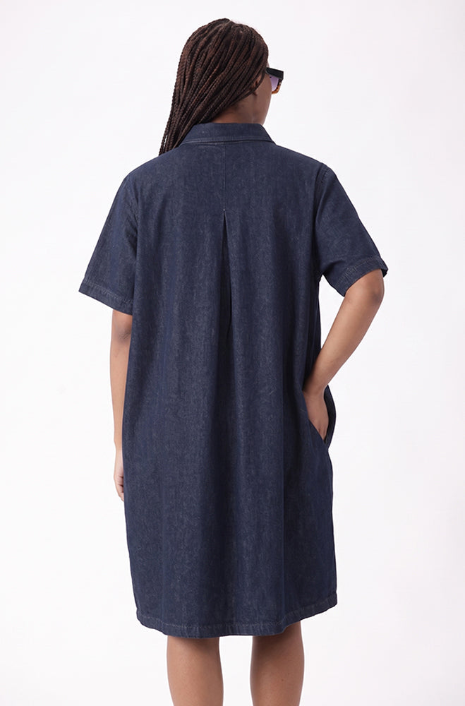 LILIANA DENIM SHIRT DRESS