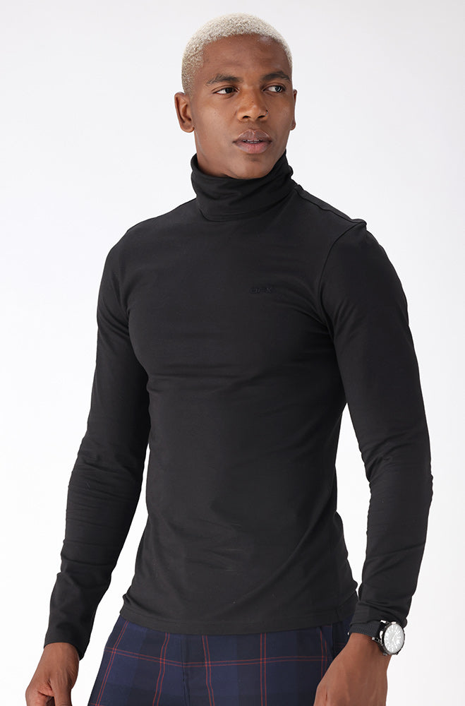 Mens | Palmer Polo Neck _ 159032 Black Sweaters