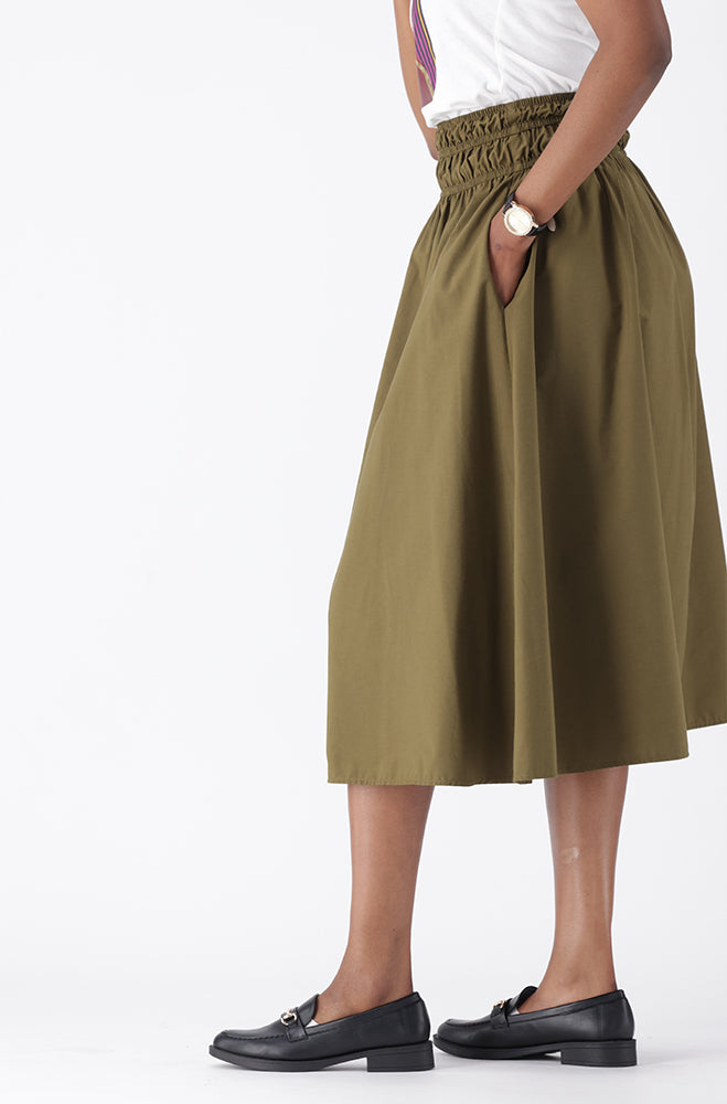 GIANNA ELASTICATED WAISTBAND SKIRT