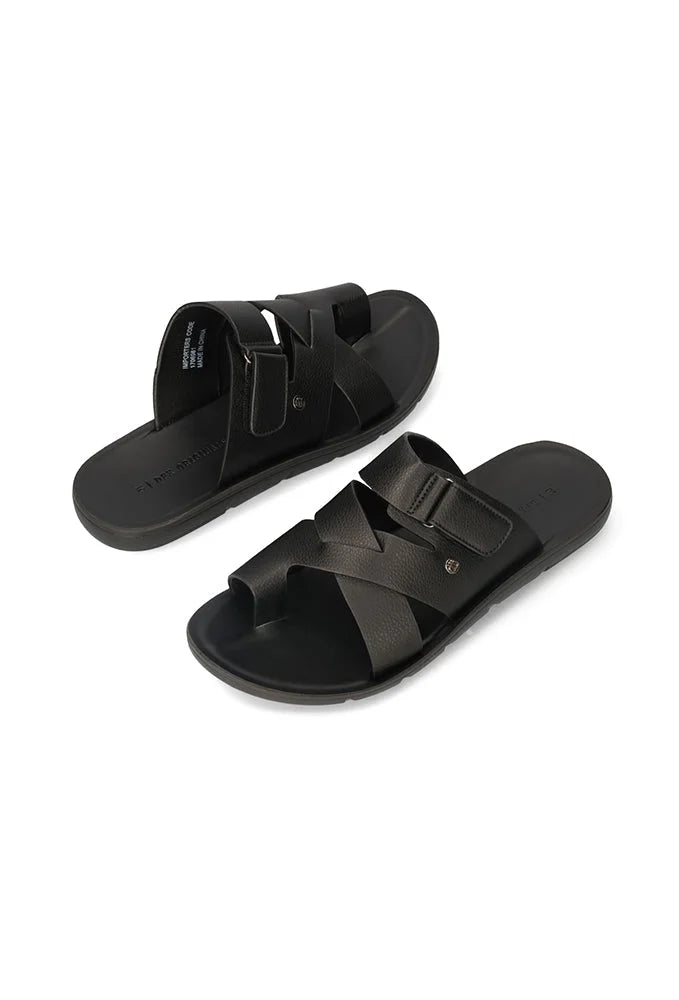 Footwear | Noah Faux Leather Sandal _ 149804 Black