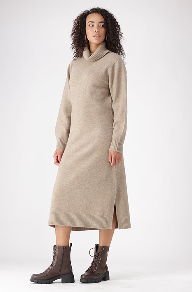 CELESTE CHUNKY KNITWEAR DRESS