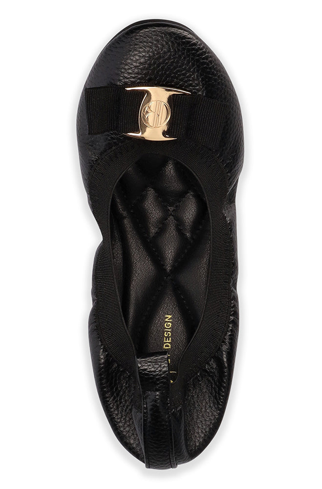 Jennifer elasticated black pump