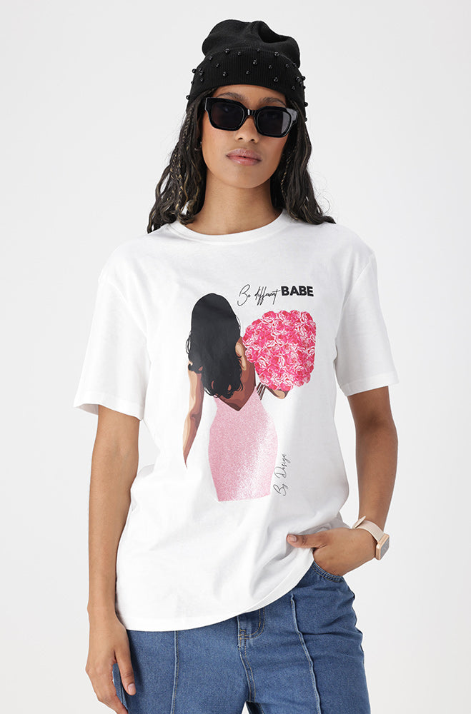 Ladies | Jade Graphic Boyfriend Tee T-shirts