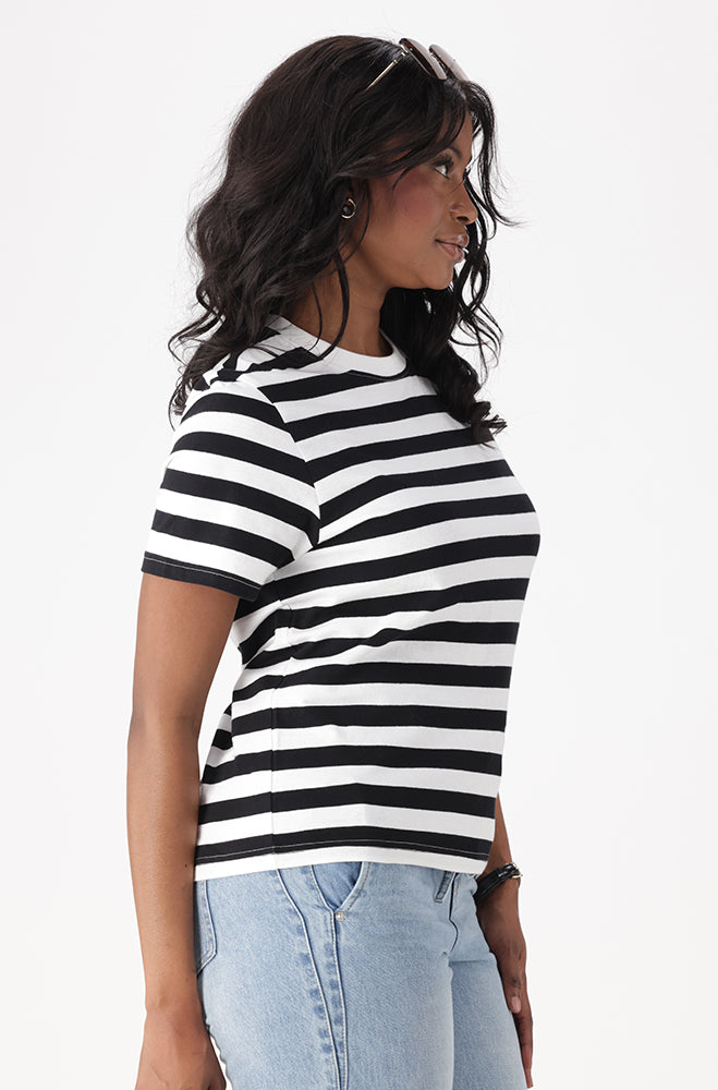 CORRIE BOXY FIT STRIPE TEE