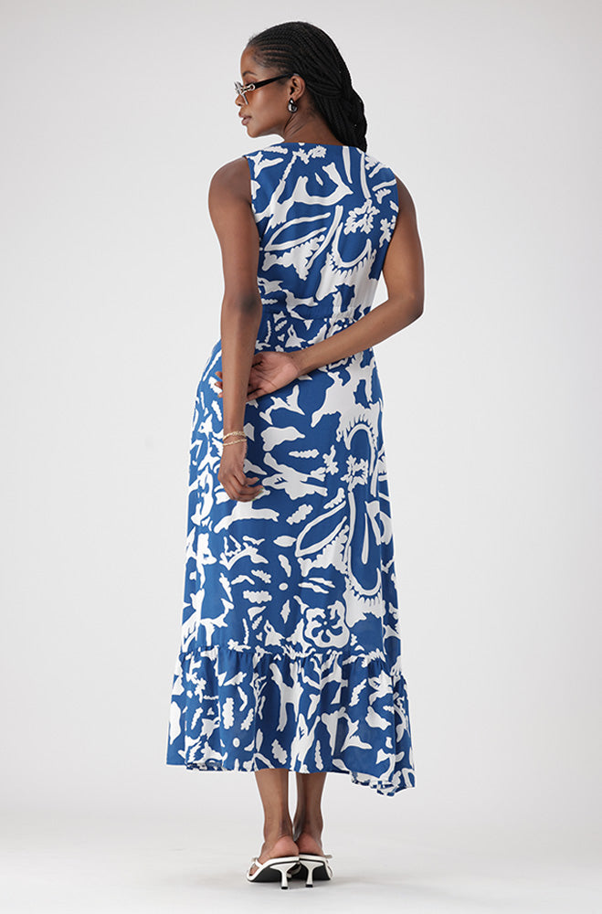 TAYLOR TIERED SLEEVELESS DRESS