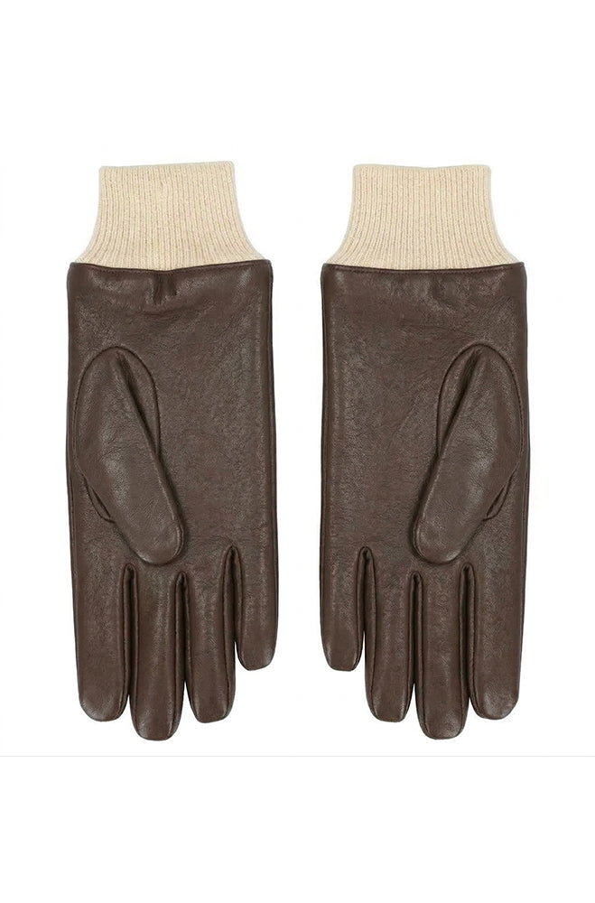 ELLIS LINED PU GLOVE - BROWN