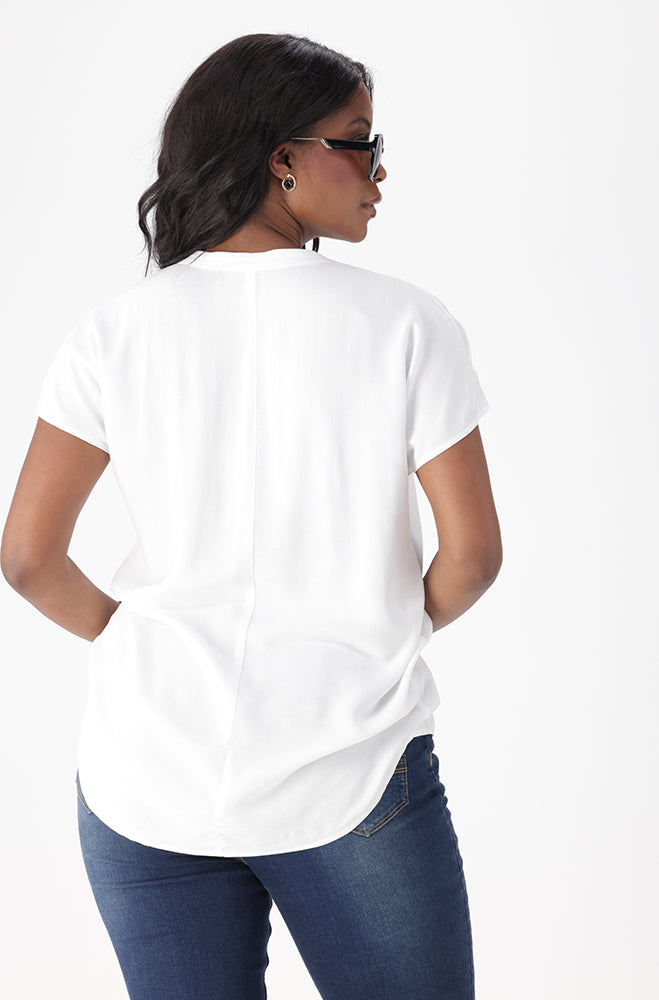 JADEN PORTOFINO HI LOW HEM TOP