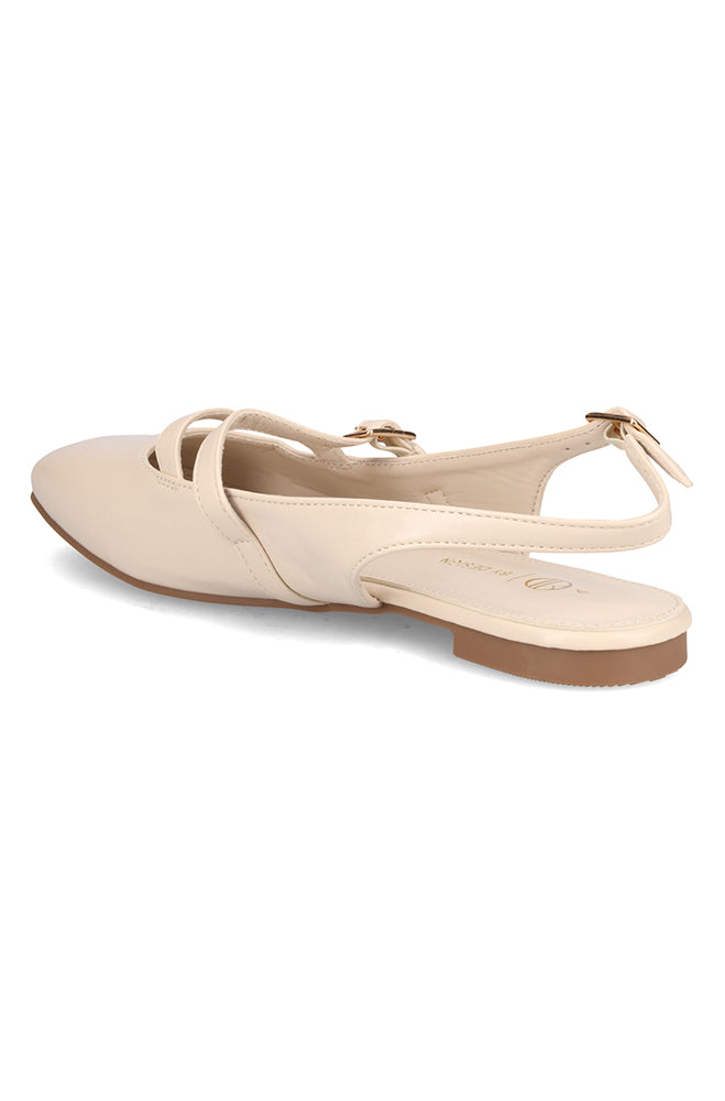 Zoe double band sling back