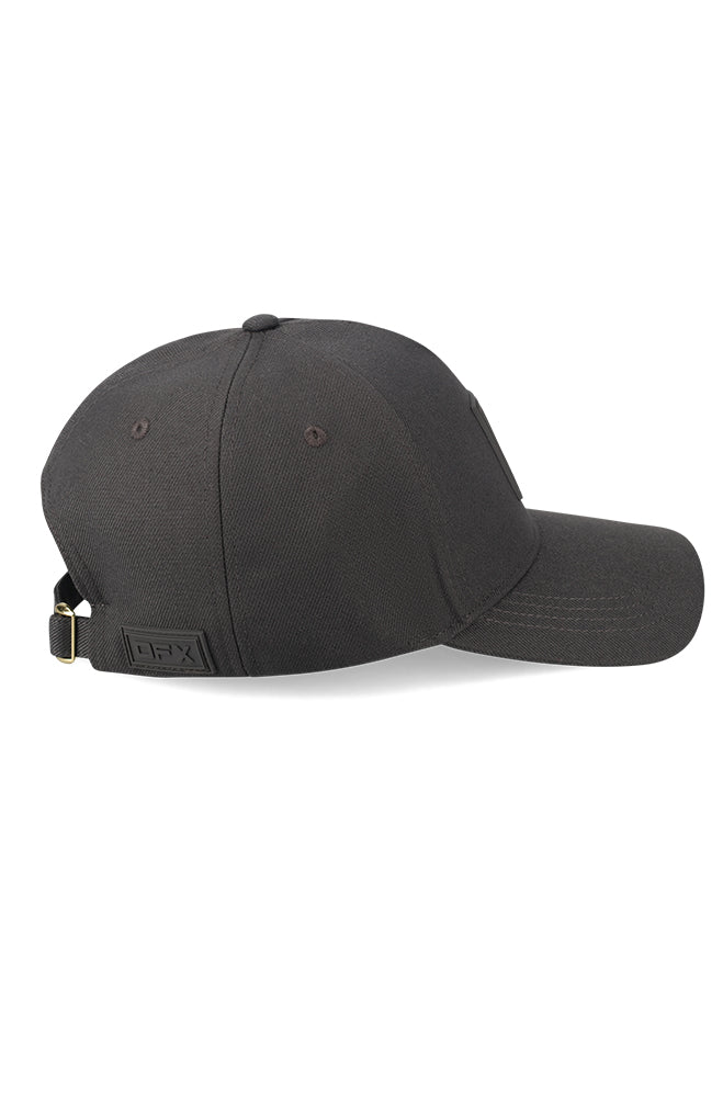 NIKO RUBBERIZED LOGO PEAK CAP - GREY