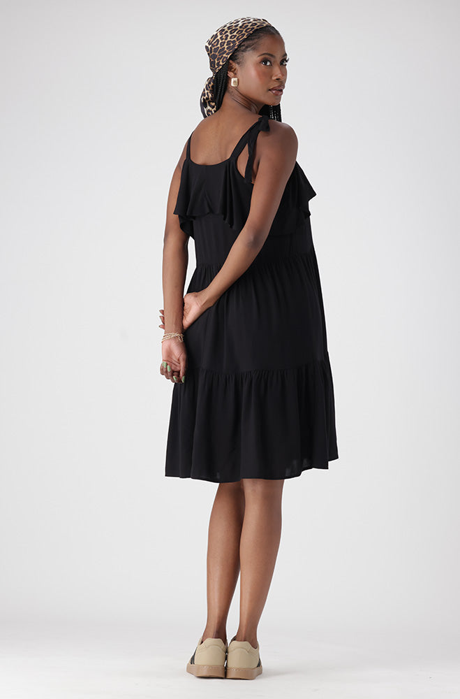 CARLA STRAPPY TIERED DRESS
