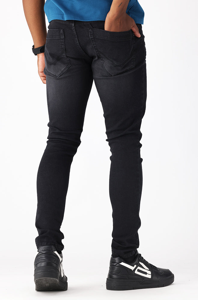 Mens | Amigos Super Skinny Denim _ 157149 Black Wash