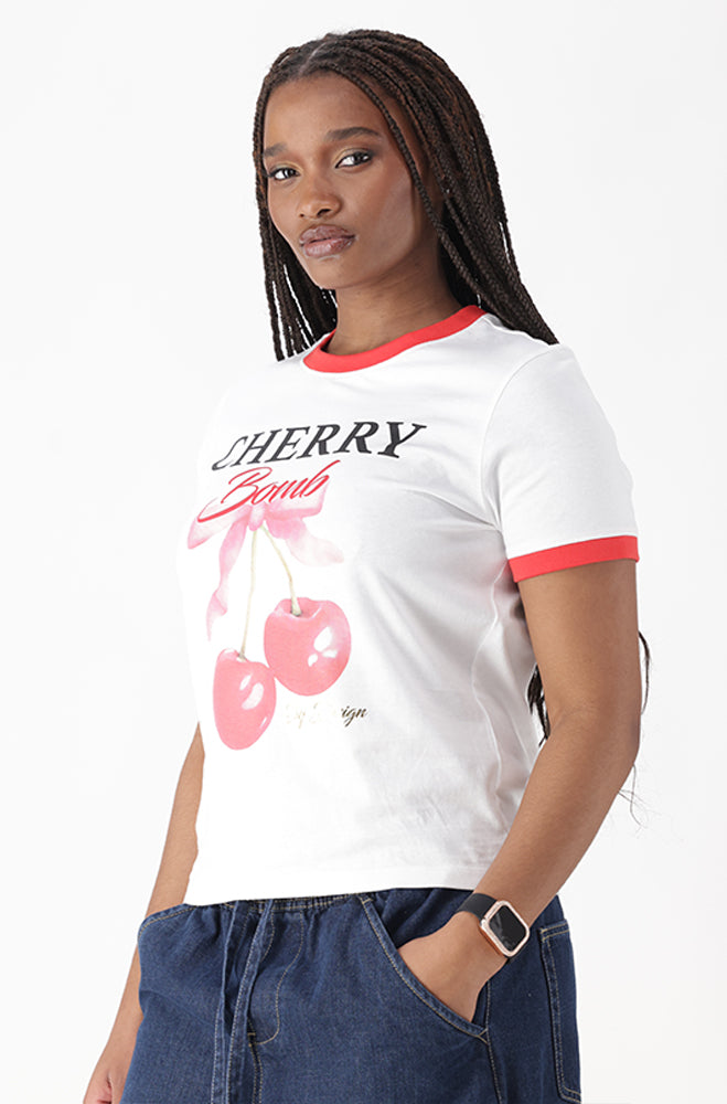 BEAU GRAPHIC RINGER TEE