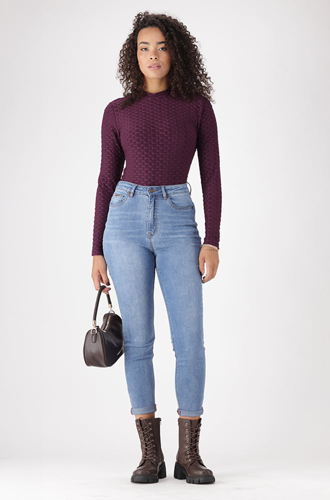 SERENA TEXTURED TURTLE NECK