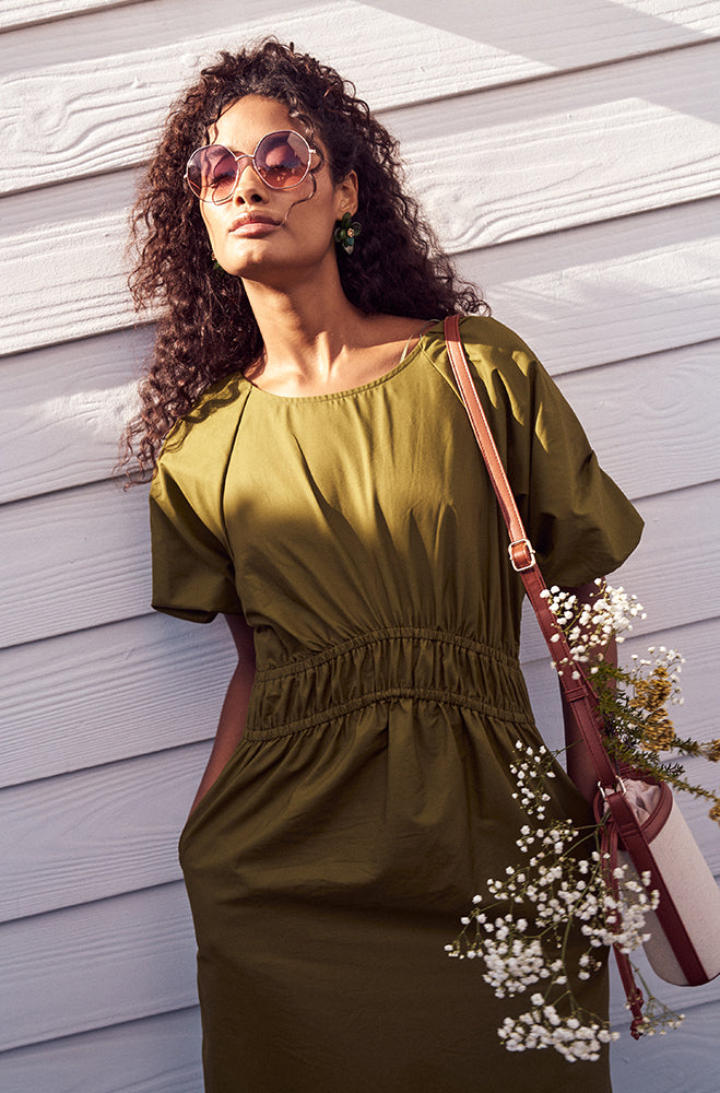OLEA PUFF SLEEVE DRESS