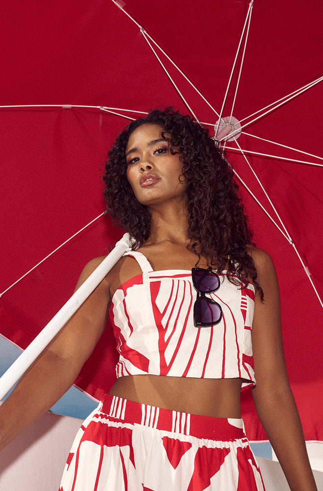 ALIX PRINTED SLEEVELESS TOP
