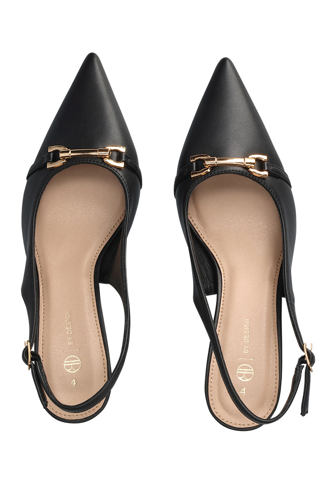 Slingback heel
