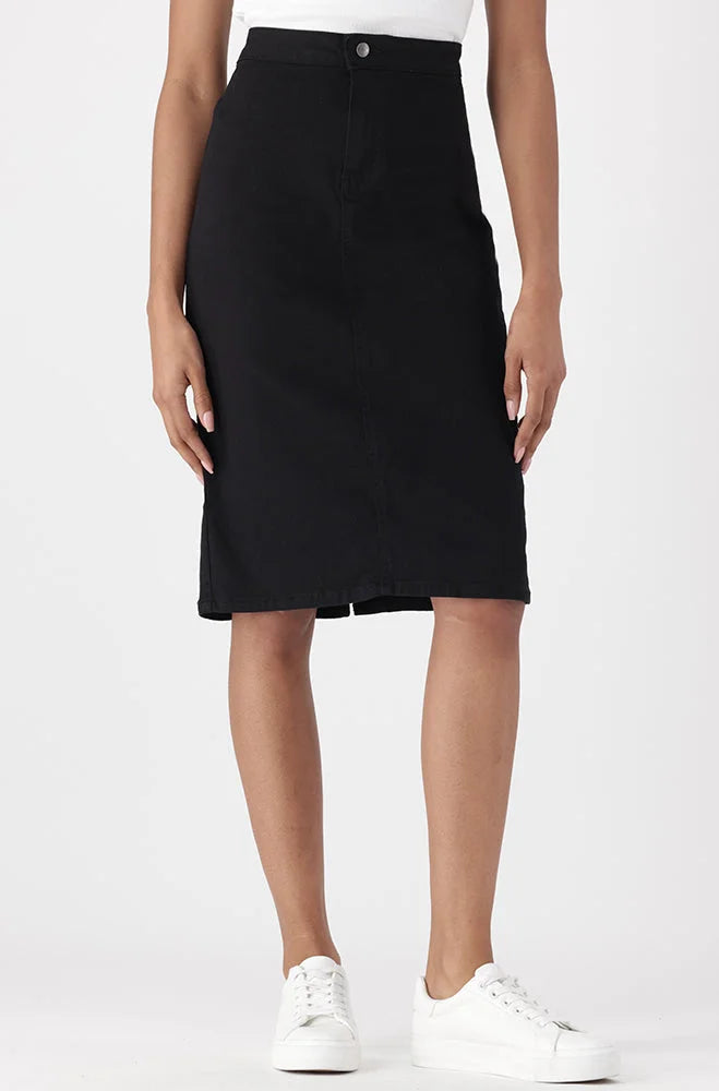 Ladies | Jessie Denim Tube Skirt _ 151346 Black Wash