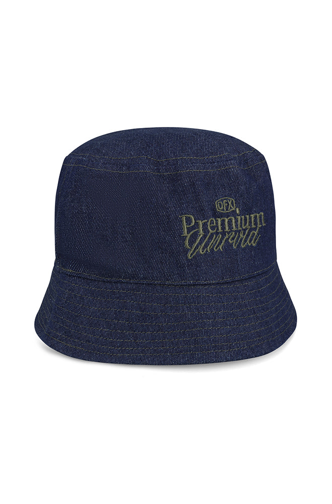 DFX UNRVLD DENIM BUCKET HAT - BLUE