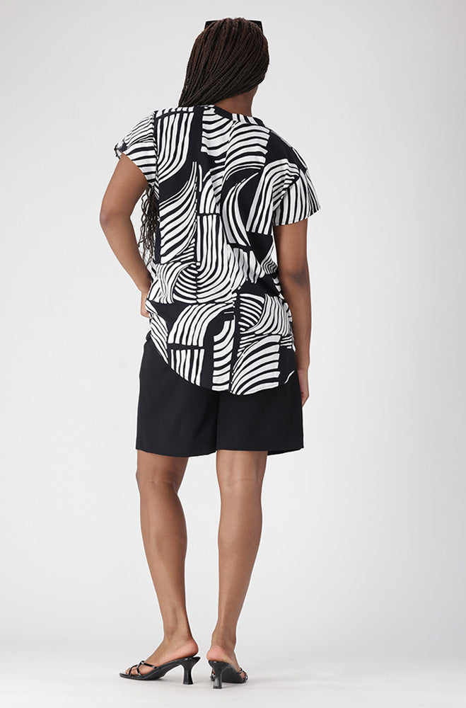 EDITH PORTOFINO HI LOW HEM TOP