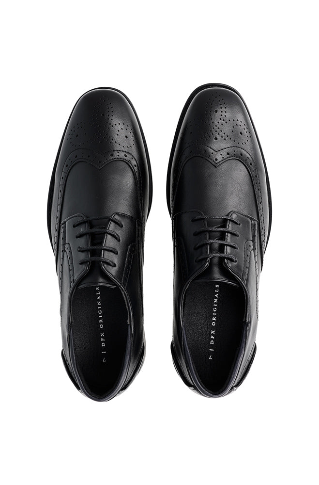 Footwear | Kade Fashion Brogue Formal _ 158772 Black Flats