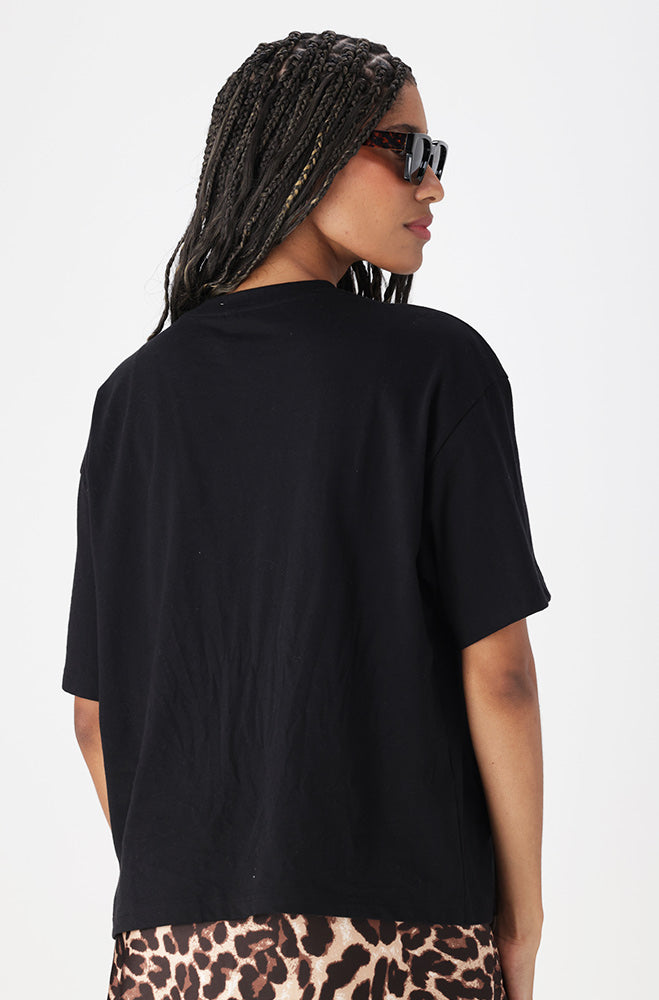 Ladies | Leah Boxy Tee with Bow Detail T-shirts