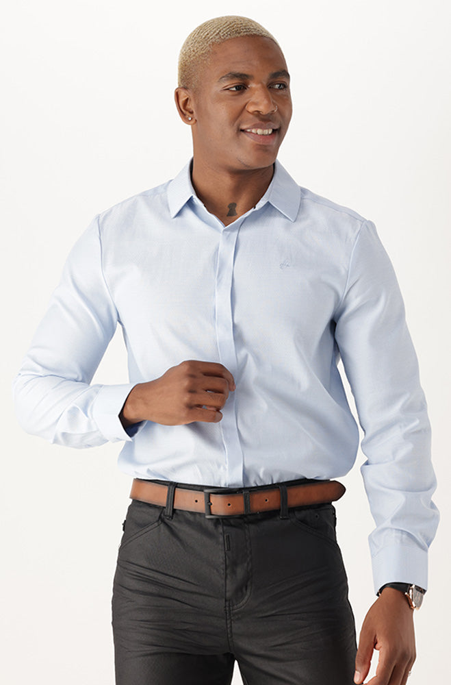 Mens | Drayze Shirt _ 164352 Pale Blue Shirts